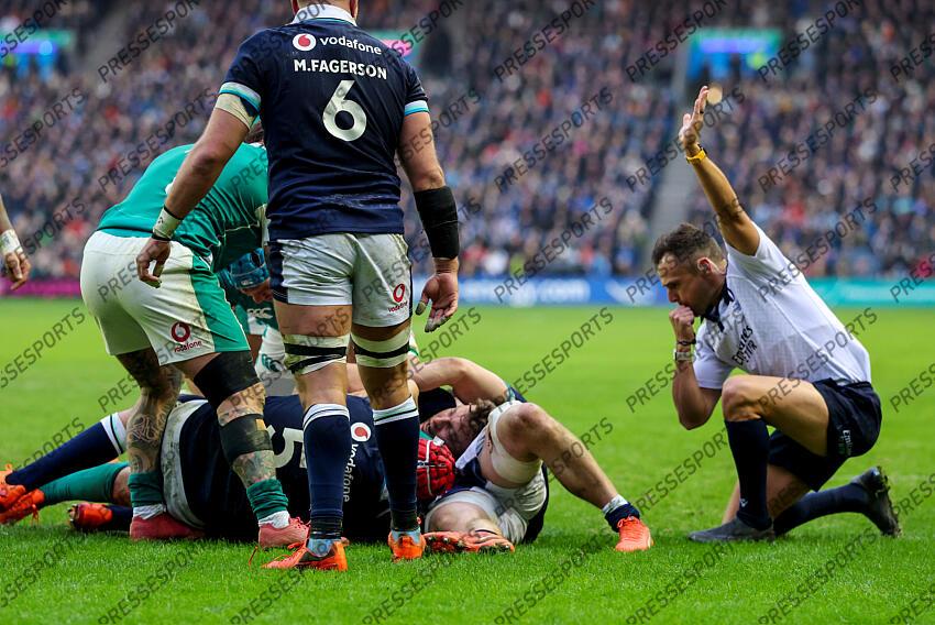 2025 Guinness Six Nations Championship Round 2, Scottish Gas Murrayfield, Edinburgh, Scotland 9/2/2025 Scotland vs Ireland Ireland's Caelan Doris Mandatory Credit ©INPHO/Billy Stickland ECOSSE-IRLANDE (18-32) 