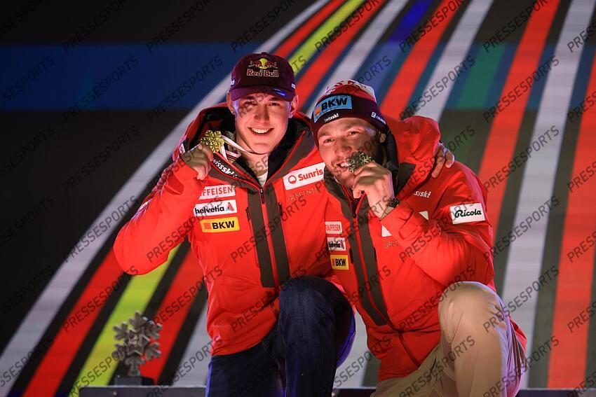 von allmen (franjo) - (sui) - monney (alexis) - (sui) - DESCENTE HOMMES A SAALBACH HINTERGLEMM 