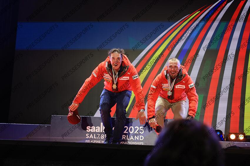 von allmen (franjo) - (sui) - monney (alexis) - (sui) - DESCENTE HOMMES A SAALBACH HINTERGLEMM 