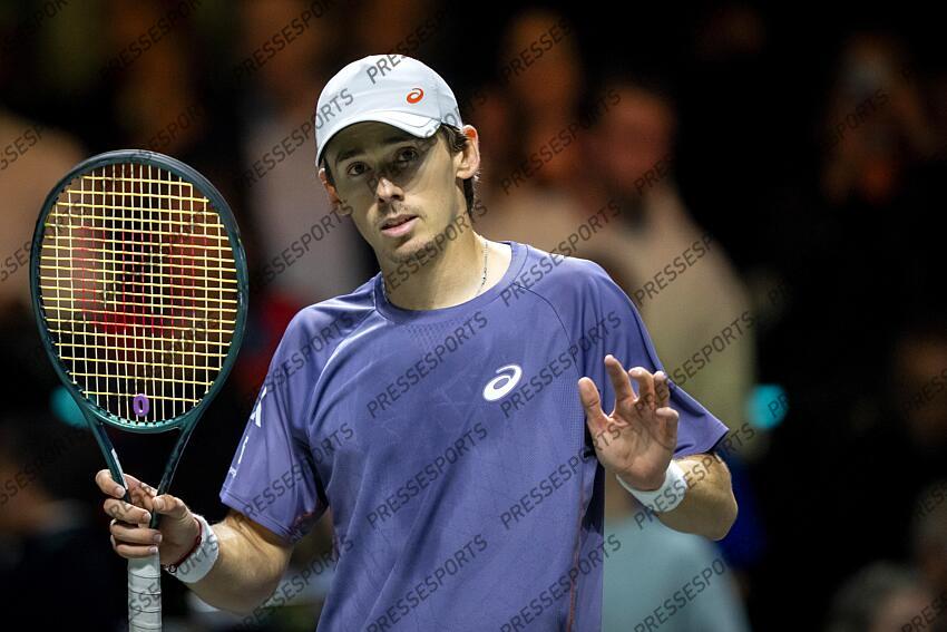 ROTTERDAM - Alex de Minaur (AUS) after his won match against Mattia Bellucci (ITA) on the sixth day of the ABN AMRO Open tennis tournament in Ahoy. ANP SANDER KING TOURNOI DE ROTTERDAM 