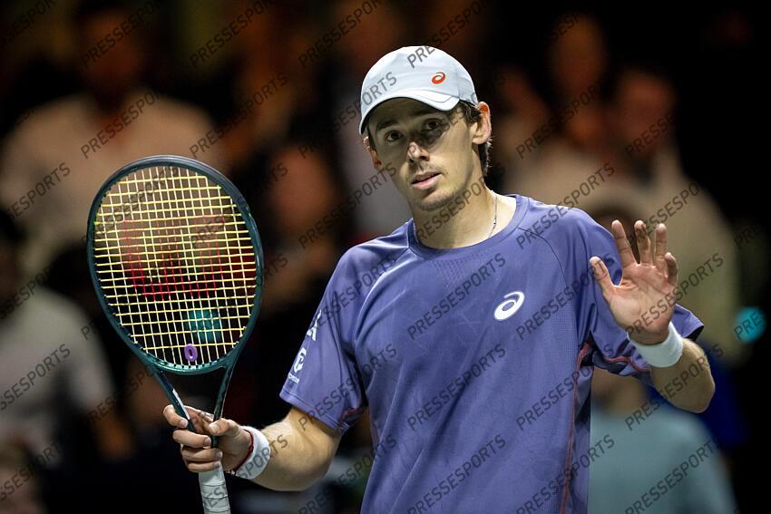 ROTTERDAM - Alex de Minaur (AUS) after his won match against Mattia Bellucci (ITA) on the sixth day of the ABN AMRO Open tennis tournament in Ahoy. ANP SANDER KING TOURNOI DE ROTTERDAM 