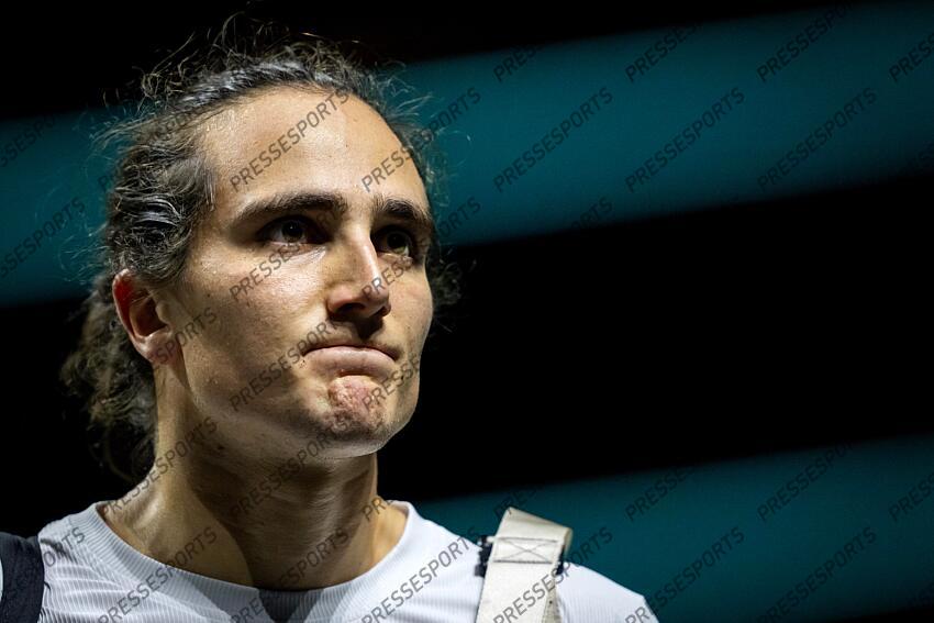 ROTTERDAM - Mattia Bellucci (ITA) after his lost match against Alex de Minaur (AUS) on the sixth day of the ABN AMRO Open tennis tournament in Ahoy. ANP SANDER KING TOURNOI DE ROTTERDAM 