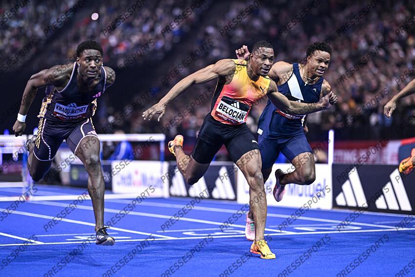 kwaou mathey (just) - (fra) - belocian (wilhem) - (fra) - rollins (louis) - (usa) - 60 M HAIES HOMMES 