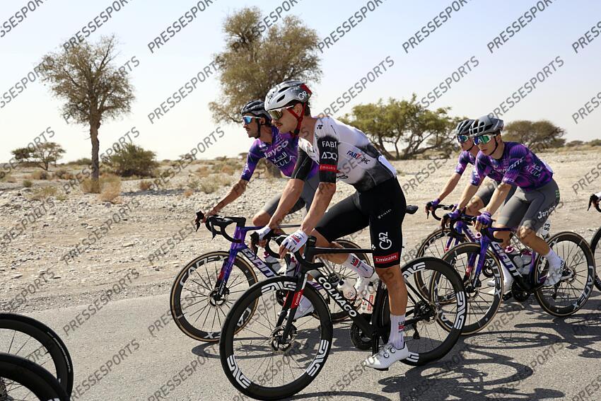 Tour of Oman 2025 - 14th Edition - 4th stage Oman Across Ages Museum - Oman Convention and Exhibition Center 181,5 km - 11/02/2025 - Jay Vine (AUS - UAE Team Emirates - XRG) - photo Alessandro Perrone/SprintCyclingAgency©2025 OMAN ACROSS AGES MUSEUM/OMAN CONVENTION CENTER 