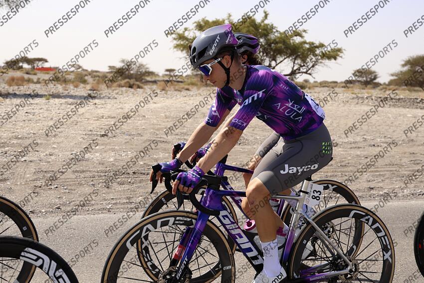 Tour of Oman 2025 - 14th Edition - 4th stage Oman Across Ages Museum - Oman Convention and Exhibition Center 181,5 km - 11/02/2025 - Davide De Pretto (ITA - Team Jayco AlUla) - photo Alessandro Perrone/SprintCyclingAgency©2025 OMAN ACROSS AGES MUSEUM/OMAN CONVENTION CENTER 
