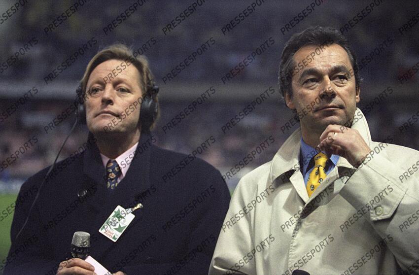 zabel (roger) denisot (michel) PSG-BARCELONE (2-1) 