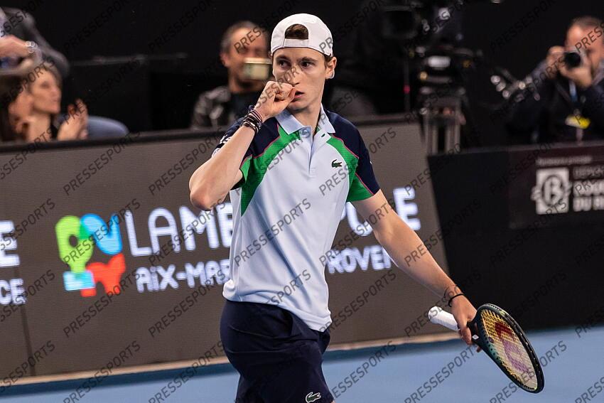 TENNIS - OPEN 13 - quart de finales des simples - 14/02/2025 - victoire HUMBERT ugo OPEN 13 PROVENCE 