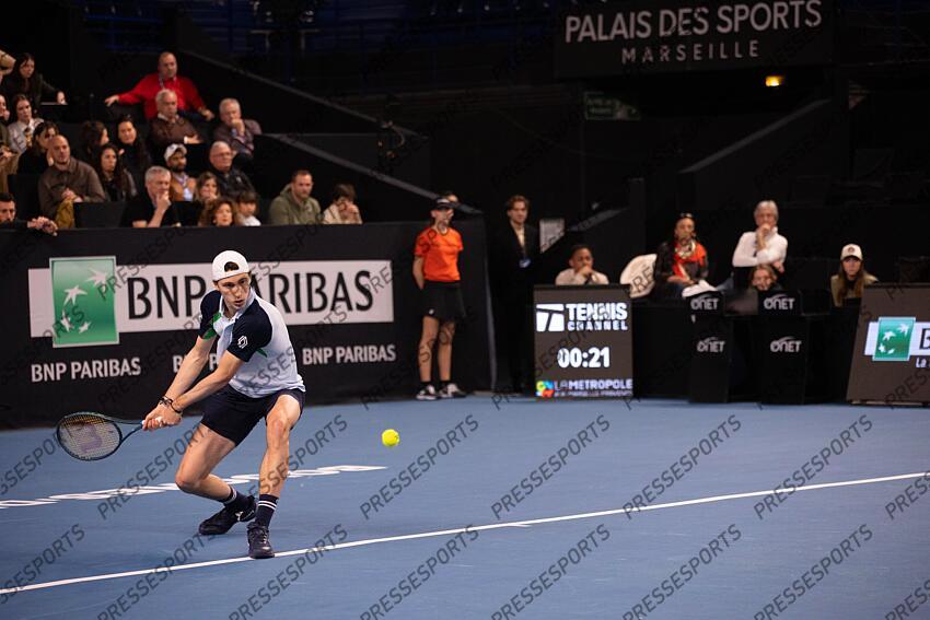 TENNIS - OPEN 13 - quart de finales des simples - 14/02/2025 - HUMBERT ugo OPEN 13 PROVENCE 