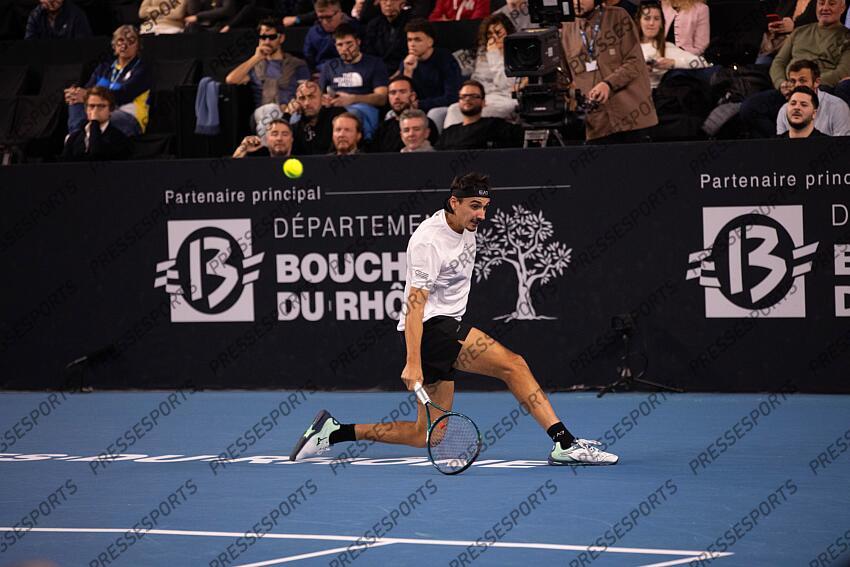 TENNIS - OPEN 13 - quart de finales des simples - 14/02/2025 - SONEGO lorenzo OPEN 13 PROVENCE 