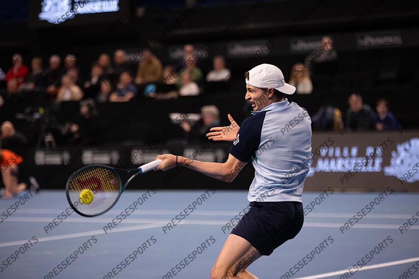 TENNIS - OPEN 13 - quart de finales des simples - 14/02/2025 - HUMBERT ugo OPEN 13 PROVENCE 