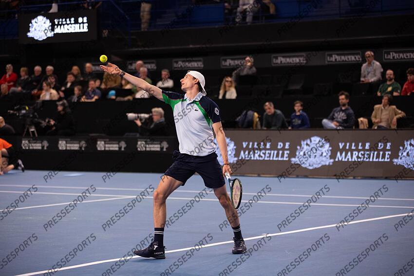 TENNIS - OPEN 13 - quart de finales des simples - 14/02/2025 - HUMBERT ugo OPEN 13 PROVENCE 