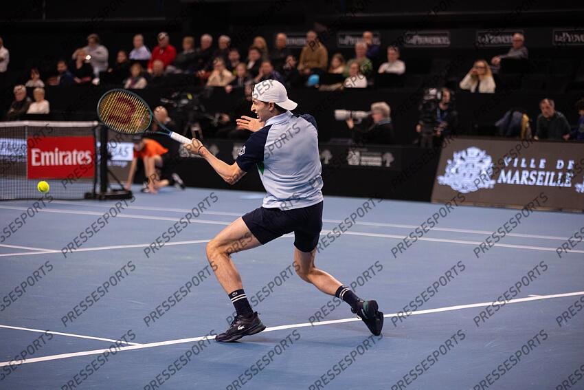 TENNIS - OPEN 13 - quart de finales des simples - 14/02/2025 - HUMBERT ugo OPEN 13 PROVENCE 