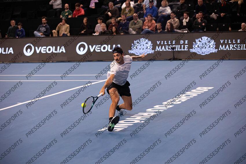 TENNIS - OPEN 13 - quart de finales des simples - 14/02/2025 - SONEGO lorenzo OPEN 13 PROVENCE 