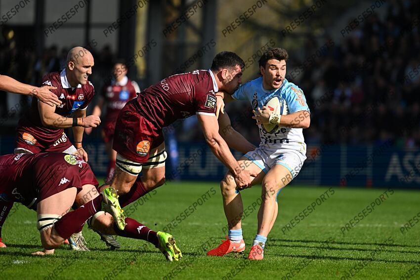 petti (guido) carreras (mateo) BAYONNE-BORDEAUX BEGLES (36-32) lucu (maxime) à gauche 