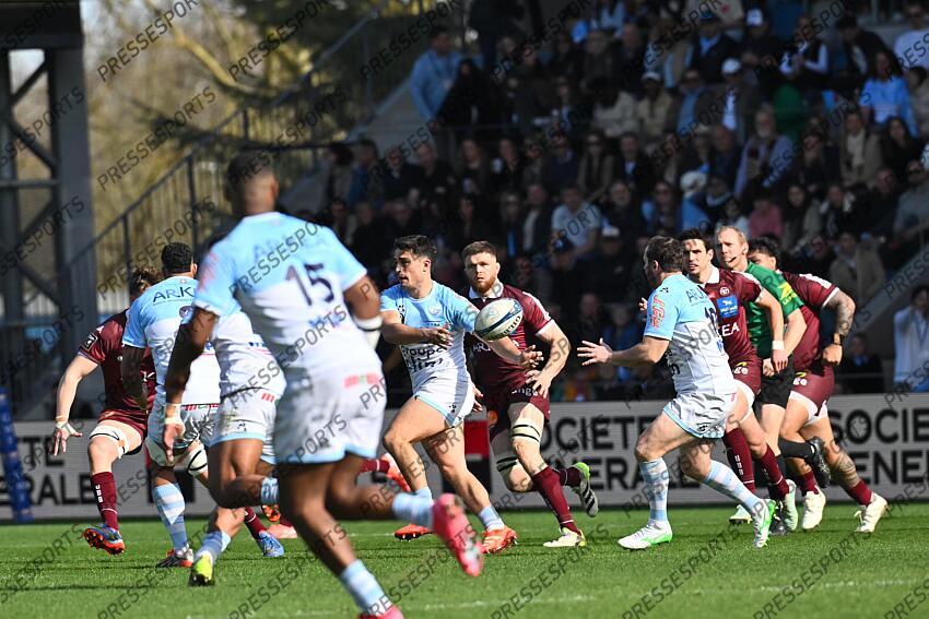 martocq (guillaume) BAYONNE-BORDEAUX BEGLES (36-32) passe à lopez (camille) 