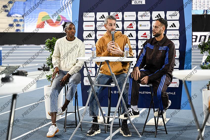 ATHLETISME CHPTS DE FRANCE EN SALLE 2025 CONFERENCE DE PRESSE