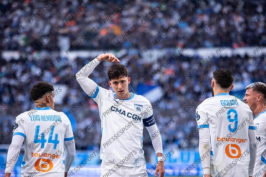 FOOT - 22e journée de Ligue 1 - OM / ASSE- but annulé BALERDI leonardo MARSEILLE-SAINT-ETIENNE (5-1) 
