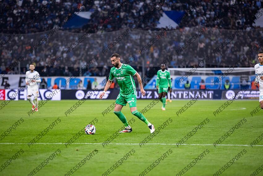 FOOT - 22e journée de Ligue 1 - 15/02/2025 - OM / ASSE - frappe TARDIEU florian MARSEILLE-SAINT-ETIENNE (5-1) 