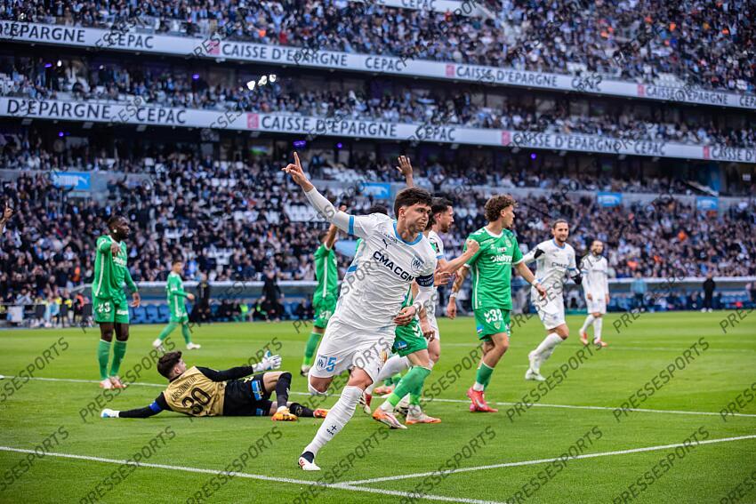 FOOT - 22e journée de Ligue 1 - OM / ASSE- but annulé BALERDI leonardo MARSEILLE-SAINT-ETIENNE (5-1) 
