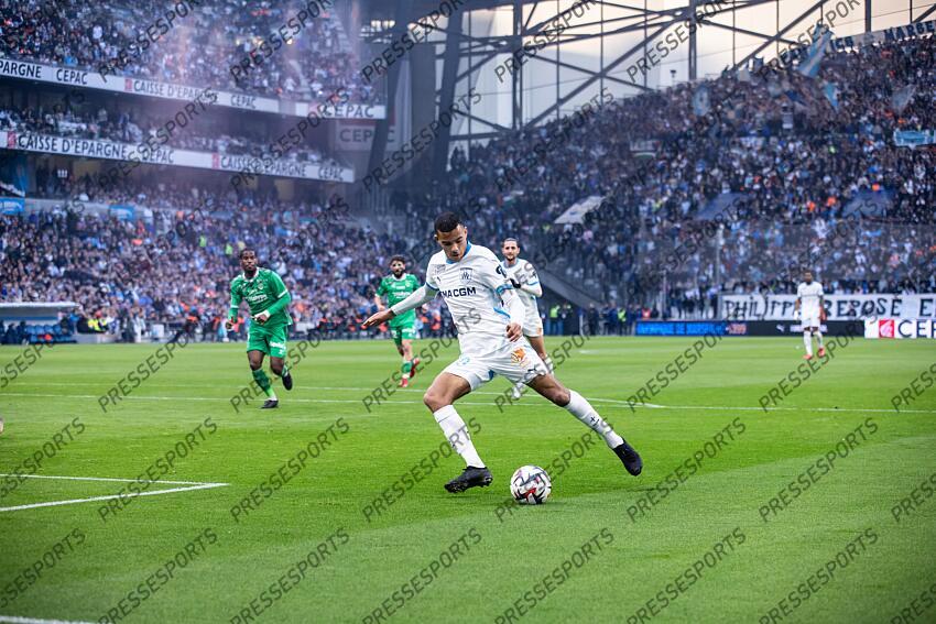 FOOT - 22e journée de Ligue 1 - OM / ASSE- GREENWOOD mason MARSEILLE-SAINT-ETIENNE (5-1) 