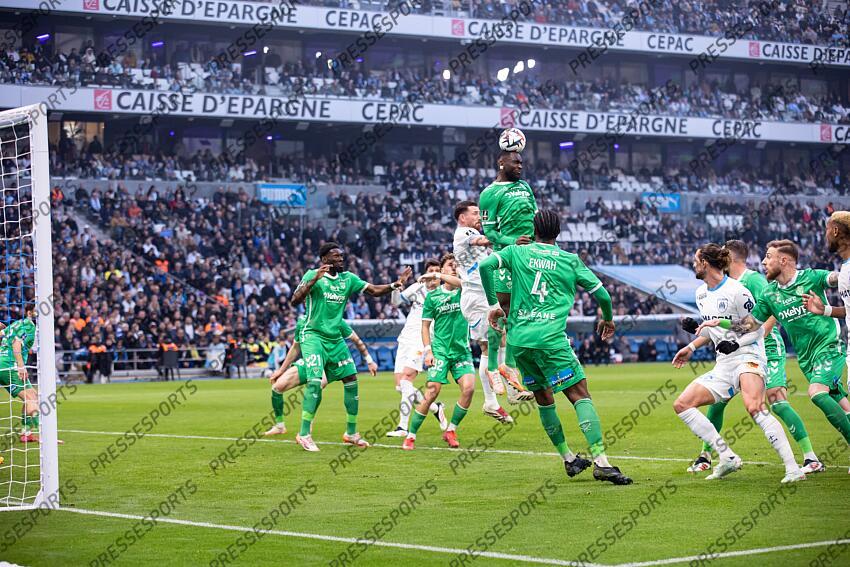 FOOT - 22e journée de Ligue 1 - 15/02/2025 - OM / ASSE - NADE mickael MARSEILLE-SAINT-ETIENNE (5-1) 