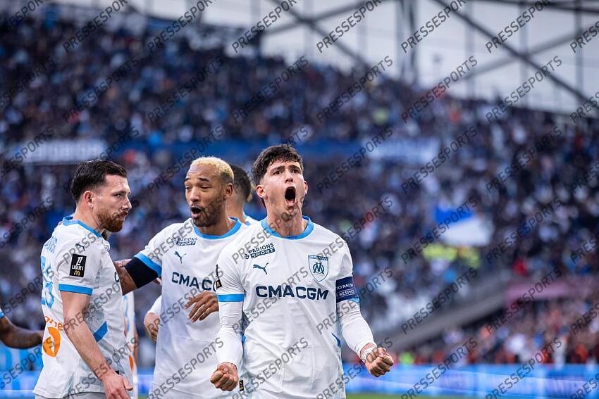 FOOT - 22e journée de Ligue 1 - OM / ASSE- but annulé BALERDI leonardo MARSEILLE-SAINT-ETIENNE (5-1) 
