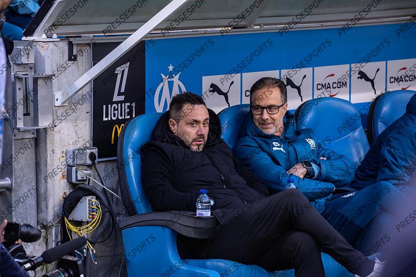 FOOT - 22e journée de Ligue 1 - 15/02/2025 - OM / ASSE - DE ZERBI roberto MARSEILLE-SAINT-ETIENNE (5-1) 
