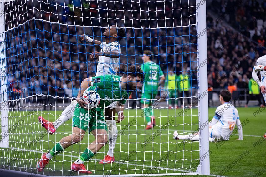 FOOT - 22e journée de Ligue 1 - 15/02/2025 - OM / ASSE - but DAVITASHVILI zuriko MARSEILLE-SAINT-ETIENNE (5-1) 