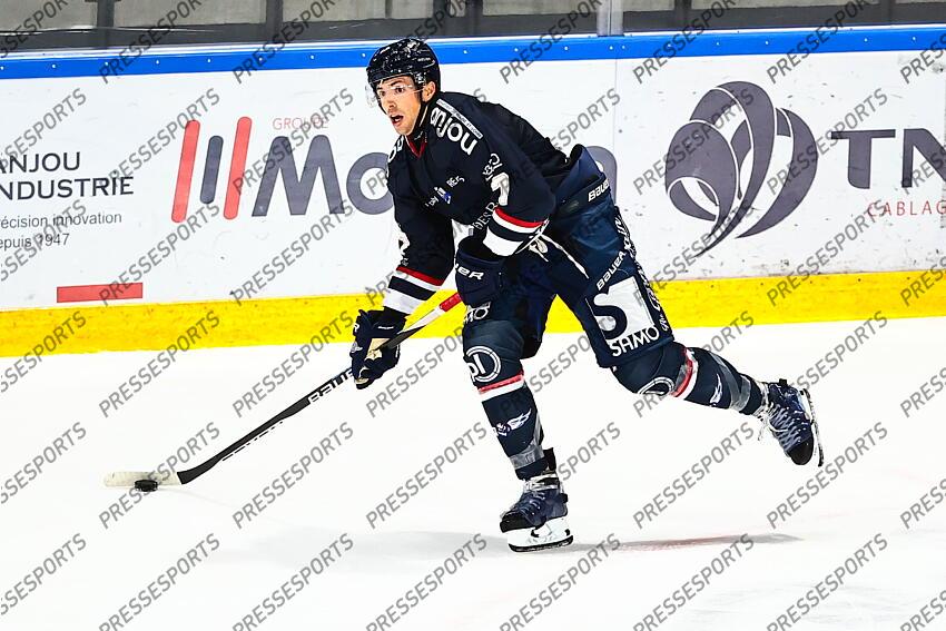 Hockey sur Glace / Vincent LLORCA (Angers)/ Angers Vs Briançon - Score Final 5-2 / Ligue Magnus 2024-2025 / 4ème Journée / Ice Parc / Angers / Pays de la Loire / Maine et Loire / France ANGERS-BRIANCON (5-2) ANGERS-BRIANCON (5-2) 