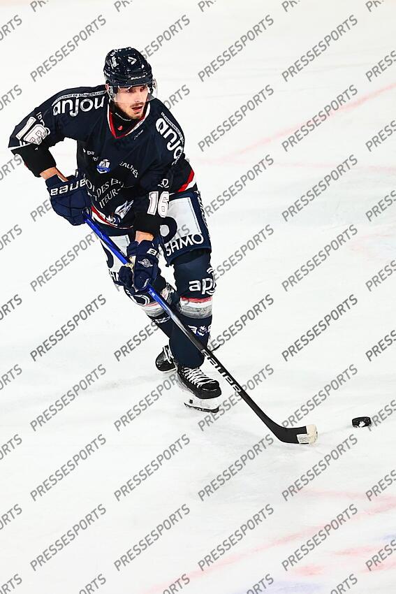 Hockey sur Glace / Cedric DI DIO Balsamo (Angers) / Angers Vs Briançon - Score Final 5-2 / Ligue Magnus 2024-2025 / 4ème Journée / Ice Parc / Angers / Pays de la Loire / Maine et Loire / France ANGERS-BRIANCON (5-2) ANGERS-BRIANCON (5-2) 
