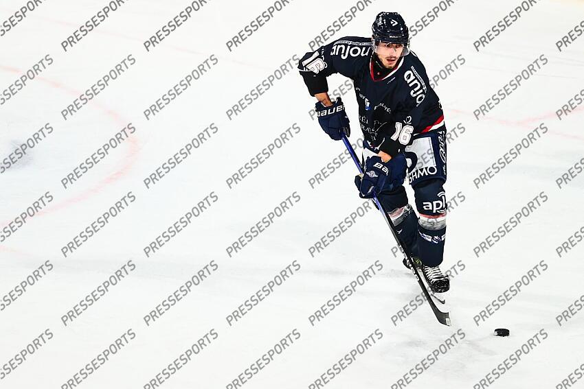 Hockey sur Glace / Cedric DI DIO Balsamo (Angers) / Angers Vs Briançon - Score Final 5-2 / Ligue Magnus 2024-2025 / 4ème Journée / Ice Parc / Angers / Pays de la Loire / Maine et Loire / France ANGERS-BRIANCON (5-2) ANGERS-BRIANCON (5-2) 