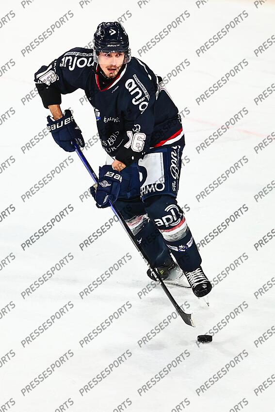 Hockey sur Glace / Cedric DI DIO Balsamo (Angers) / Angers Vs Briançon - Score Final 5-2 / Ligue Magnus 2024-2025 / 4ème Journée / Ice Parc / Angers / Pays de la Loire / Maine et Loire / France ANGERS-BRIANCON (5-2) ANGERS-BRIANCON (5-2) 
