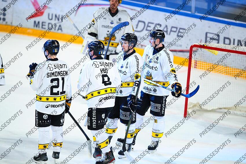 Team Rouen / Hockey sur Glace / Ligue Magnus 2024-2025 / 22ème Journée / Ducs d'Angers Vs Dragons de Rouen / Patinoire IceParc / Angers / Maine et Loire / Pays de la Loire / France ANGERS-ROUEN (0-3) 