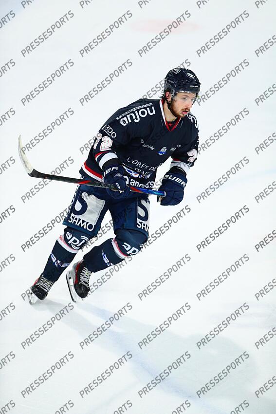 THEO SARLIEVE (Angers) / Hockey sur Glace / Ligue Magnus 2024-2025 / 22ème Journée / Ducs d'Angers Vs Dragons de Rouen / Patinoire IceParc / Angers / Maine et Loire / Pays de la Loire / France ANGERS-ROUEN (0-3) 