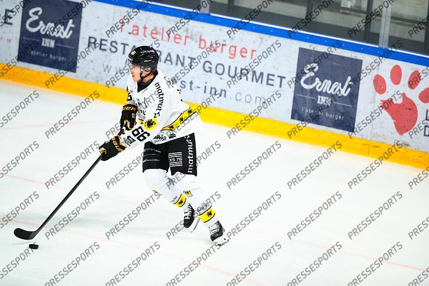ALEXANDER LINDELOF (ROUEN)/ Hockey sur Glace / Ligue Magnus 2024-2025 / 22ème Journée / Ducs d'Angers Vs Dragons de Rouen / Patinoire IceParc / Angers / Maine et Loire / Pays de la Loire / France ANGERS-ROUEN (0-3) 