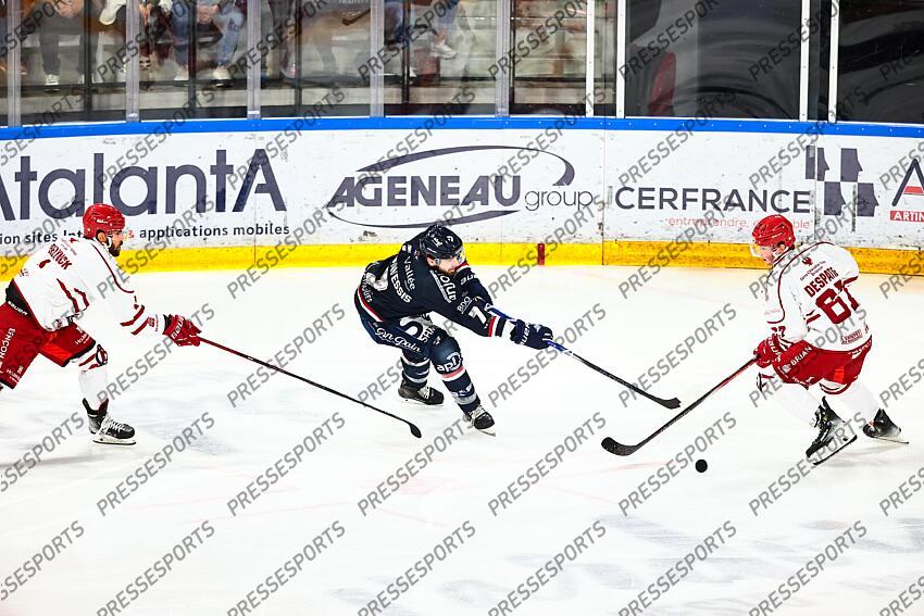 Hockey sur Glace - Angers Vs Briançon - Ligue Magnus 2024-2025 / 4ème Journée / Ice Parc / Angers / Pays de la Loire / Maine et Loire / France ANGERS-BRIANCON (5-2) ANGERS-BRIANCON (5-2) 