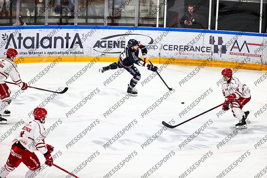 Hockey sur Glace - Angers Vs Briançon - Ligue Magnus 2024-2025 / 4ème Journée / Ice Parc / Angers / Pays de la Loire / Maine et Loire / France ANGERS-BRIANCON (5-2) ANGERS-BRIANCON (5-2) 