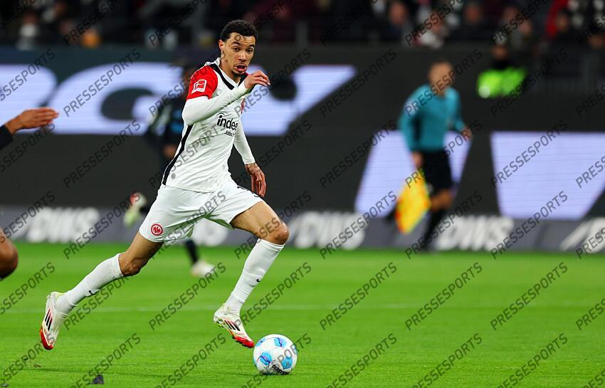 Hugo Ekitike (Frankfurt) Frankfurt, 01.03.2025, Fussball, Bundesliga, Eintracht Frankfurt - Bayer 04 Leverkusen EINTRACHT FRANCFORT-BAYER 04 LEVERKUSEN (1-4) 