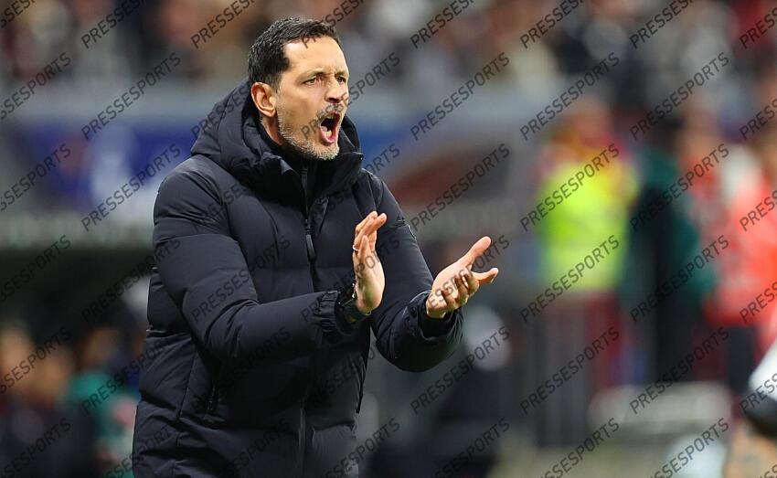 Trainer Dino Toppmoeller (Frankfurt) Frankfurt, 01.03.2025, Fussball, Bundesliga, Eintracht Frankfurt - Bayer 04 Leverkusen EINTRACHT FRANCFORT-BAYER 04 LEVERKUSEN (1-4) 