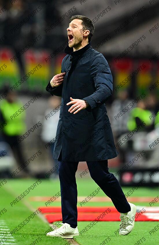 Trainer Xabi Alonso (Leverkusen) Frankfurt, 01.03.2025, Fussball, Bundesliga, Eintracht Frankfurt - Bayer 04 Leverkusen EINTRACHT FRANCFORT-BAYER 04 LEVERKUSEN (1-4) 