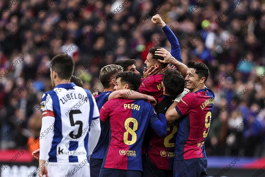 FOOT LIGA 2025 FC BARCELONE-REAL SOCIEDAD (4-0)