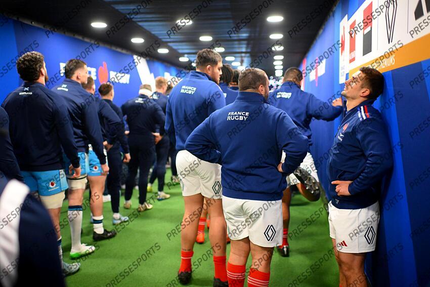 ramos (thomas) dans le couloir qui mene au terrain FRANCE-ECOSSE (35-16) 