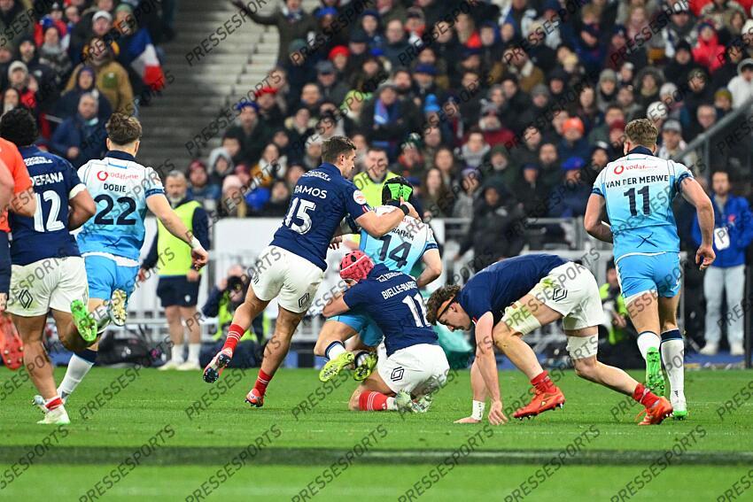 ramos (thomas) graham (darcy) bielle biarrey (louis) FRANCE-ECOSSE (35-16) 