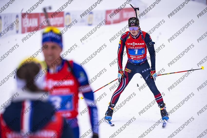 BIATHLON COUPE DU MONDE 2025 RELAIS MIXTE POKLJUKA