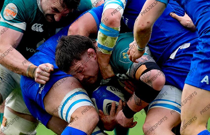 2025 Guinness Six Nations Championship Round 5, Stadio Olimpico, Rome, Italy 15/3/2025 Italy vs Ireland Ireland's Andrew Porter Mandatory Credit ©INPHO/Matteo Ciambelli ITALIE-IRLANDE (17-22) 