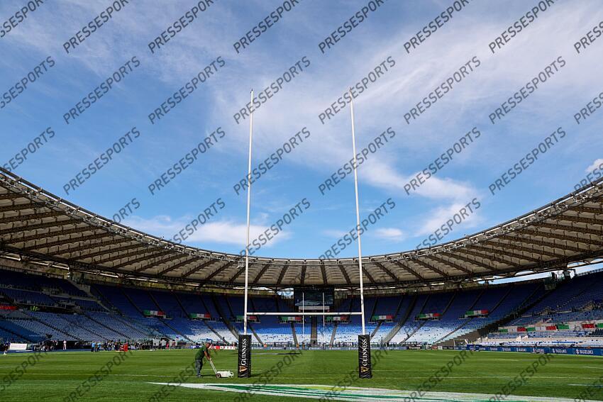 2025 Guinness Six Nations Championship Round 5, Stadio Olimpico, Rome, Italy 15/3/2025 Italy vs Ireland A general view Stadio Olimpico ahead of the game Mandatory Credit ©INPHO/Billy Stickland ITALIE-IRLANDE (17-22) 