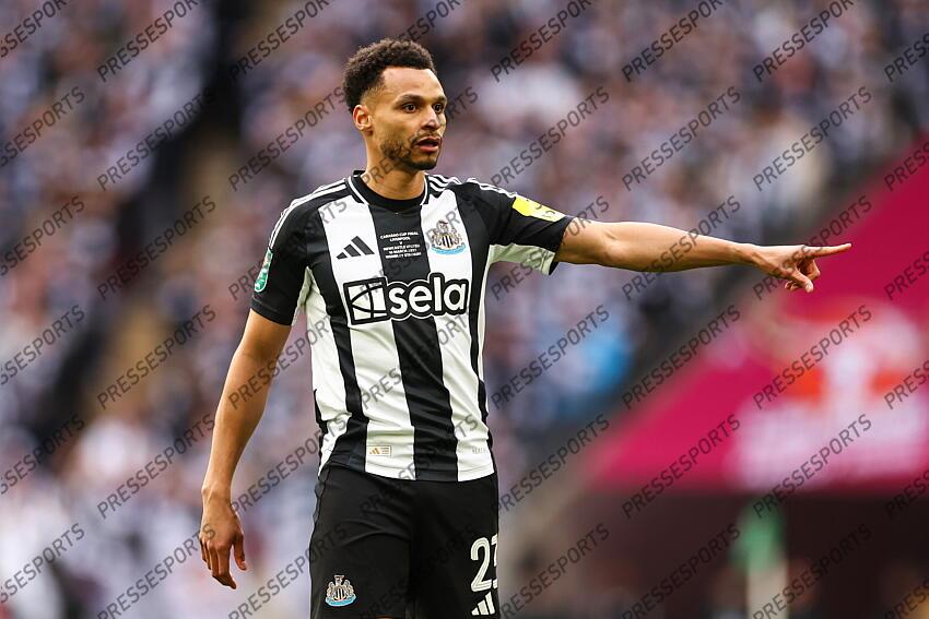 16 March 2025, London - Carabao Cup Final - Liverpool v Newcastle United - Jacob Murphy of Newcastle United - Photo: Jacques Feeney / Offside. FINALE LIVERPOOL-NEWCASTLE (1-2) 