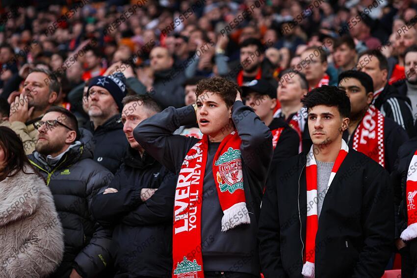 16 March 2025, London - Carabao Cup Final - Liverpool v Newcastle United - Liverpool fans - Photo: Jacques Feeney / Offside. FINALE LIVERPOOL-NEWCASTLE (1-2) 