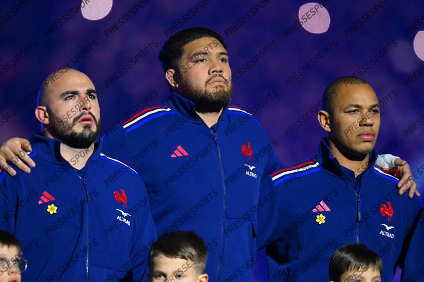 cros (francois) meafou (emmanuel) fickou (gael) FRANCE-ECOSSE (35-16) 