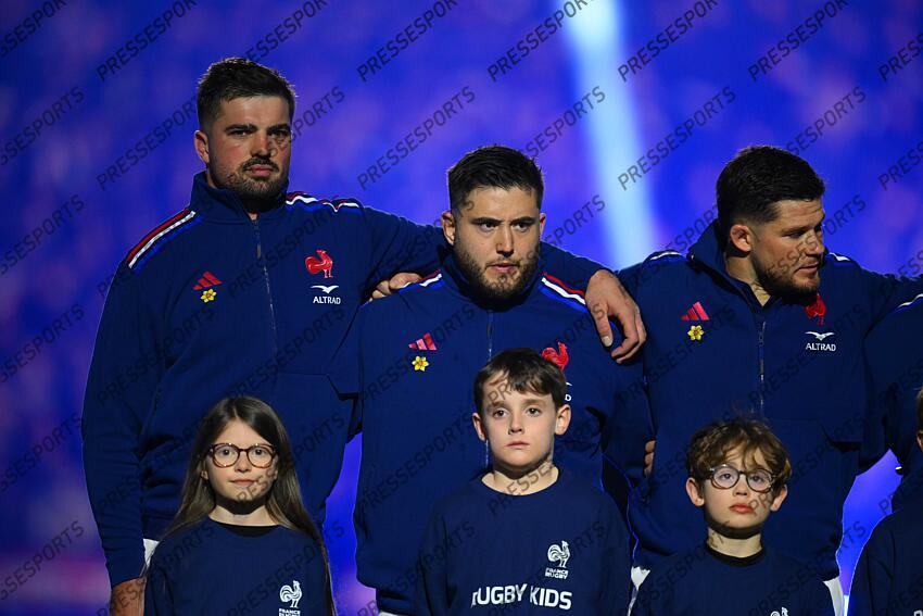alldritt (gregory) baille (cyril) marchand (julien) FRANCE-ECOSSE (35-16) 